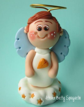 Anjinho topo de bolo personalizado